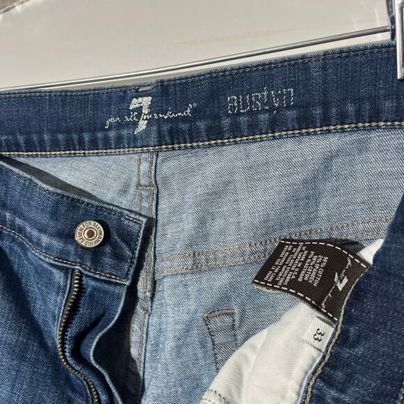 7 For All Mankind Relaxed Fit Straight Leg Distressed Blue Jeans Men’s Size‎ 33 - Picture 3 of 7